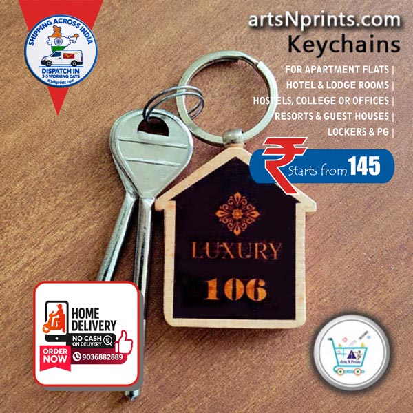 TN Wooden Locker Keychains for Gym hostel school and workplaces door delviery across Vellore Tamil Nadu and india by seller online artsnprints